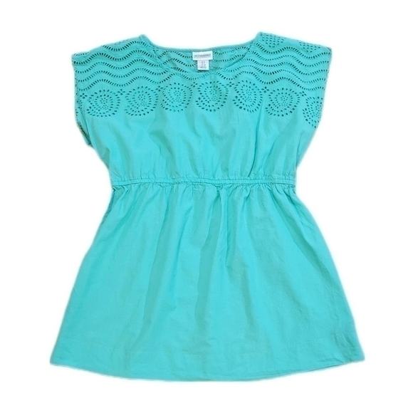 Motherhood Maternity teal eyelet top size Small - Picture 1 of 7